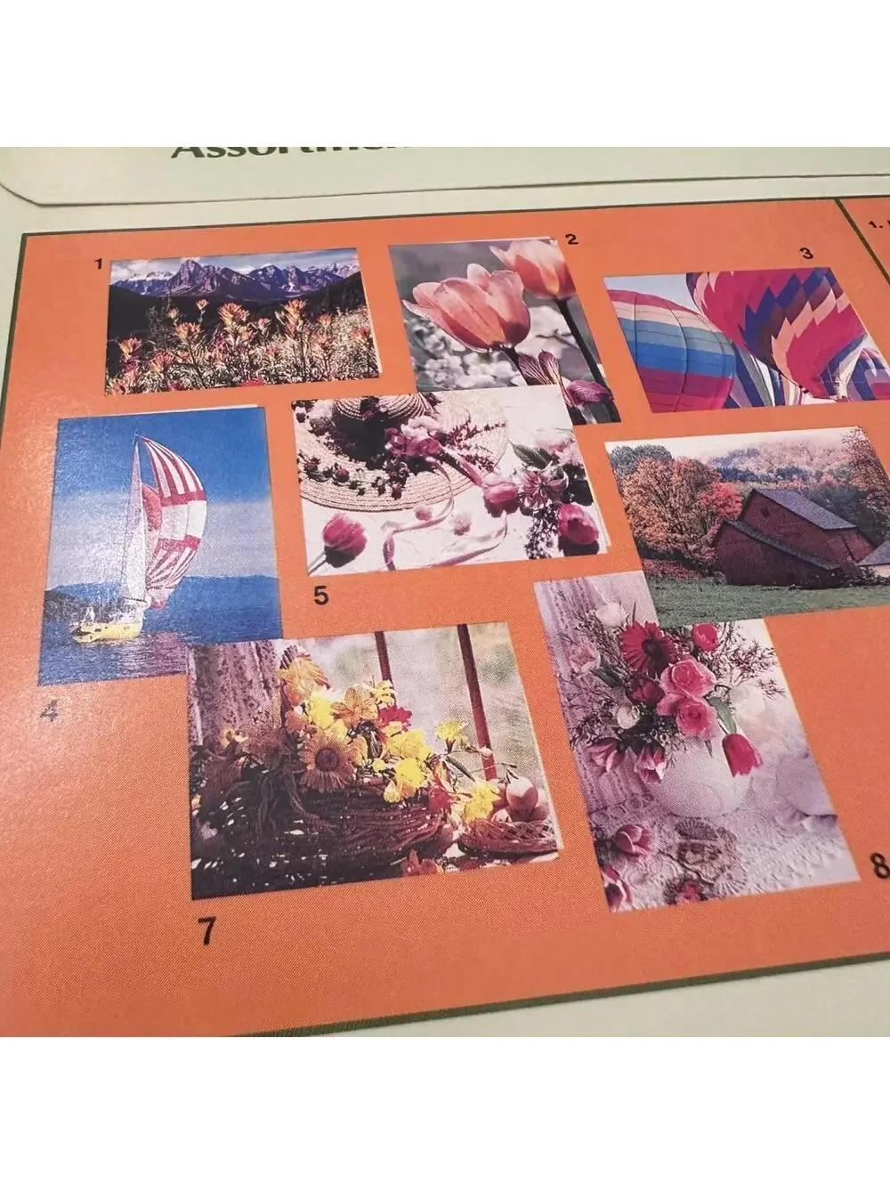 Vintage Current Birthday Cards Floral Mountain Scenic Assortment 8 Ct Sealed